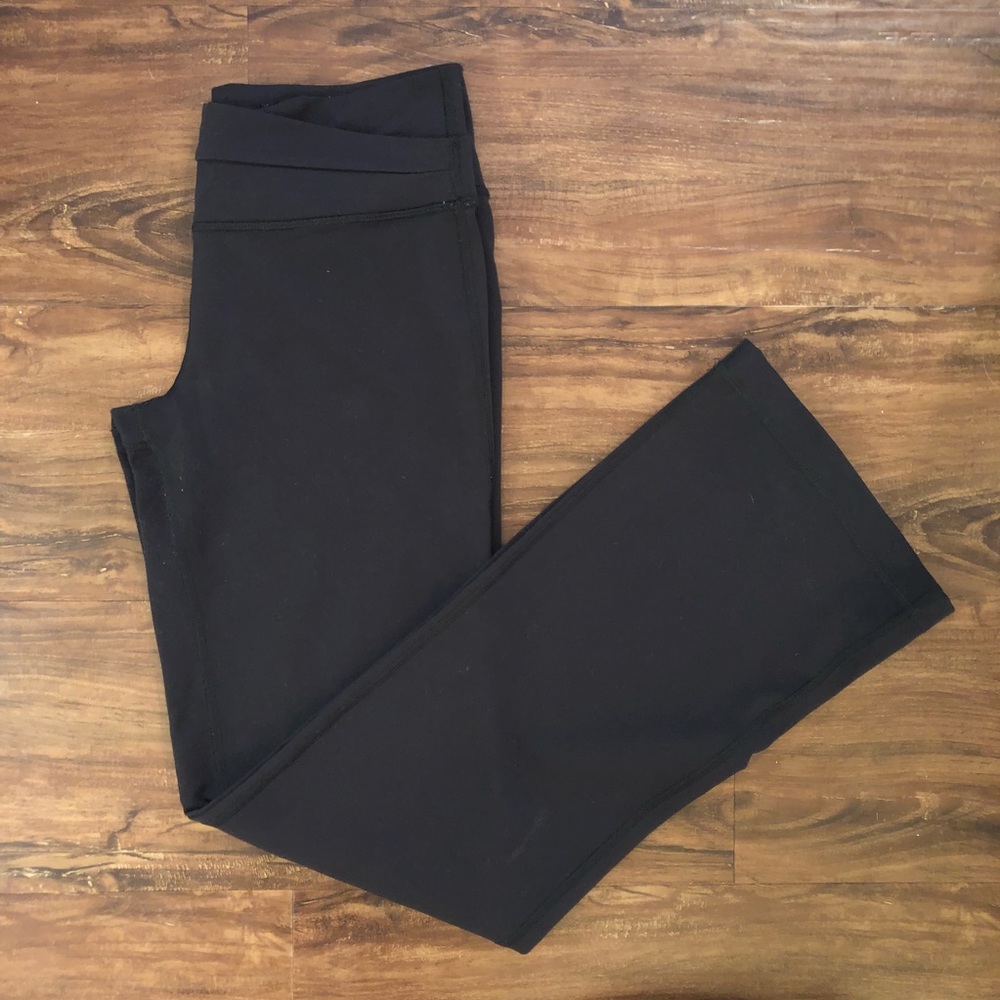 Lululemon wide leg work out pants, black, 6 tall